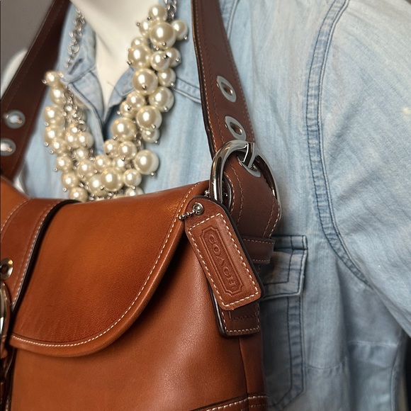 Coach Vintage cognac leather Soho 🤎🧡🤎 shoulder bag - Picture 7 of 16